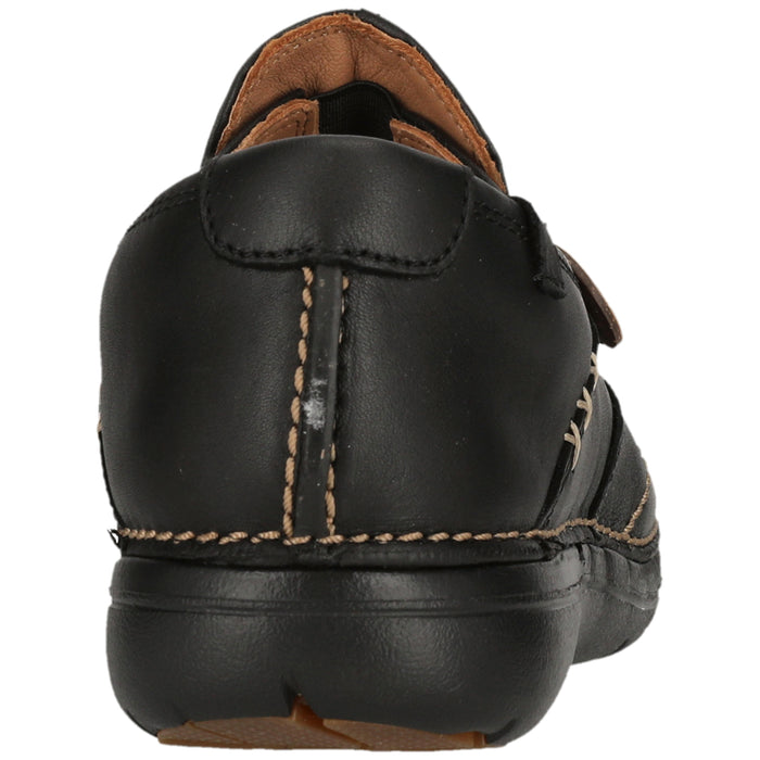 CLARKS PREMIUM Un Loop D Shoes 1216 Black Leather