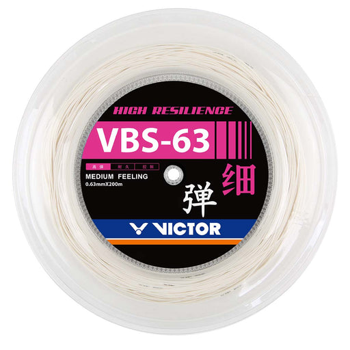 VICTOR VBS-63 RL Badminton Strings 1999A White (A)