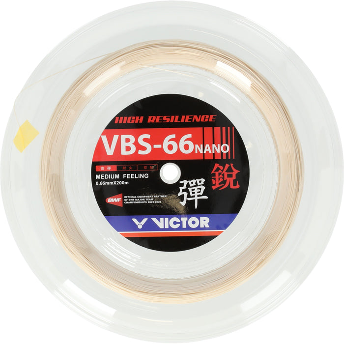 VICTOR VBS-66N Reel Badminton Strings 1002 White