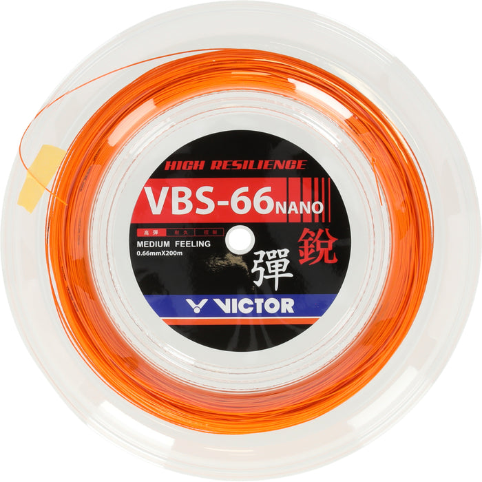 VICTOR VBS-66N Reel Badminton Strings 5997O Heat Orange (O)
