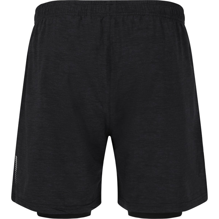 ENDURANCE Vanclause M Melange 2-in-1 Shorts Shorts 1001 Black