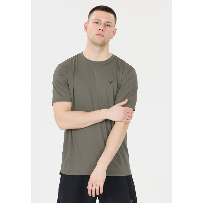 VIRTUS Vargas M S/S Performance Tee T-shirt 1013 Gunmetal