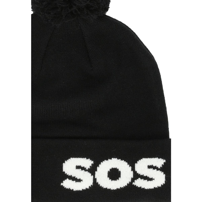 SOS Vogel Wool Beanie Hoods 1001 Black