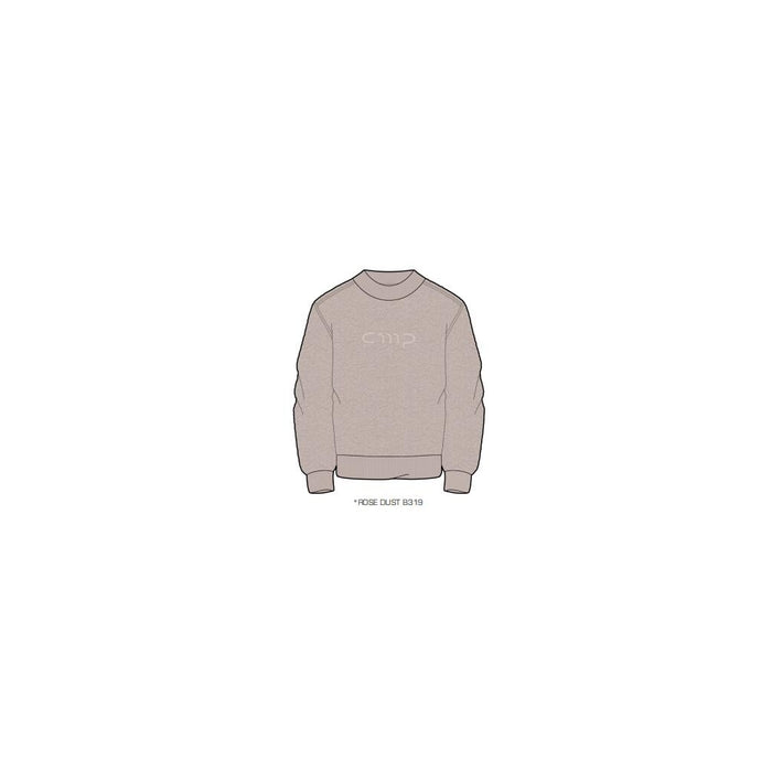 CMP WOMAN TEDDY SWEAT CREW NECK Fleece B319 Rose Dust