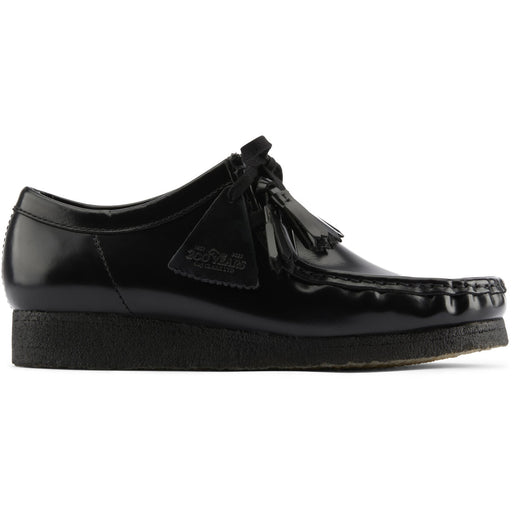 CLARKS ORIGINALS 2 Wallabee G Shoes 1216A Blk HiShine Lea