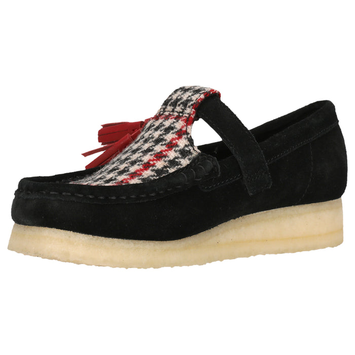 CLARKS ORIGINALS 1 Wallabee T Bar D Shoes 1216C Black Textile