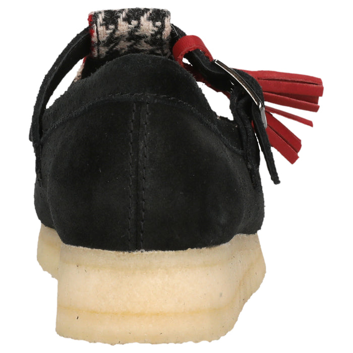 CLARKS ORIGINALS 1 Wallabee T Bar D Shoes 1216C Black Textile