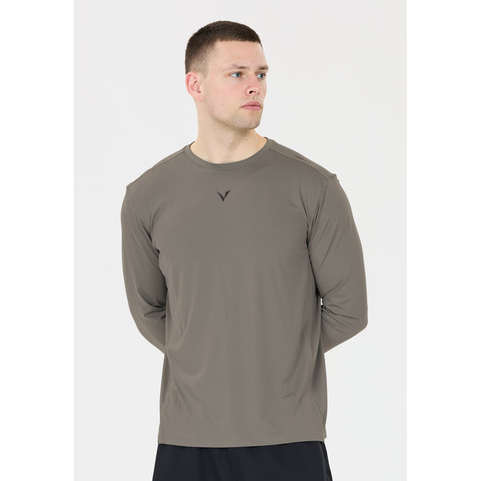 VIRTUS Walton M L/S Performance Tee T-shirt 1013 Gunmetal