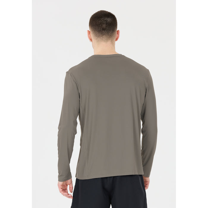 VIRTUS Walton M L/S Performance Tee T-shirt 1013 Gunmetal