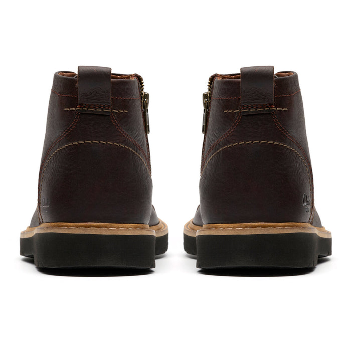 CLARKS ESSENTIALS Weltridge Zip G Boots 5228 Dark Brown Lea