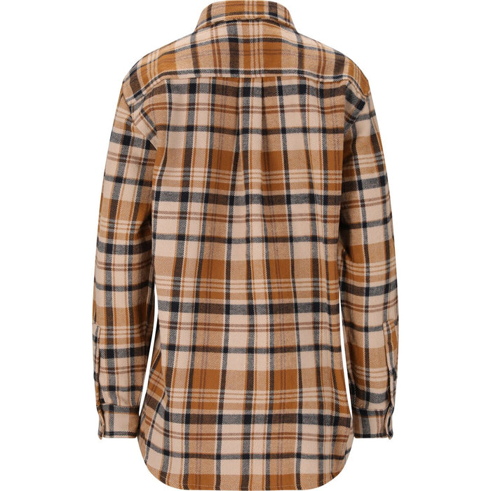 WHISTLER! Wolfhard W Checked Fleece Shirt Shirt 1136 Simply Taupe
