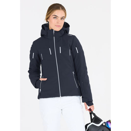 CMP Woman Jacket Zip Hood Jacket 47NS B.Blue-Bianco