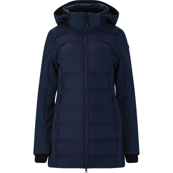 CMP Woman Parka Light Hybrid Softshell Jacket N950 Black Blue