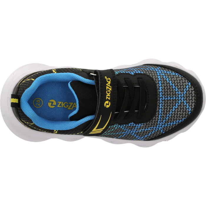 ZIGZAG Zetes Kids Shoe W/Lights Shoes 1001 Black