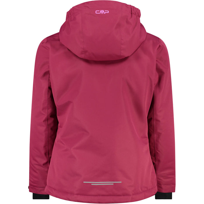 CMP Girl Jacket Snaps Hood Jacket 08HM Sangria-Purple Fluo