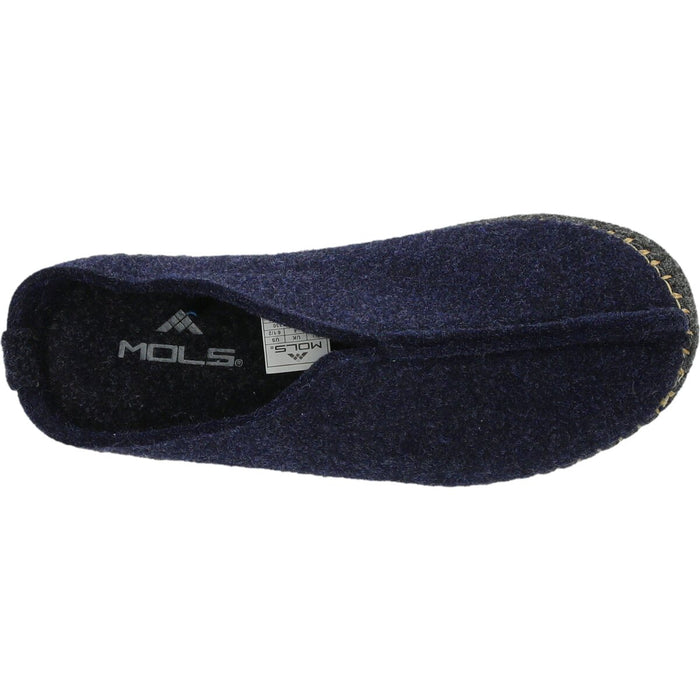 MOLS Seleigh Uni Felt Slipper Shoes 2048 Navy Blazer